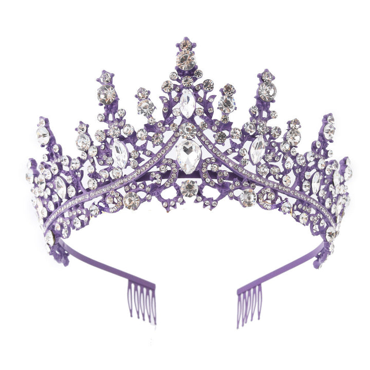 Damen Strass Tiara med glittrande ädelstenar Karnz