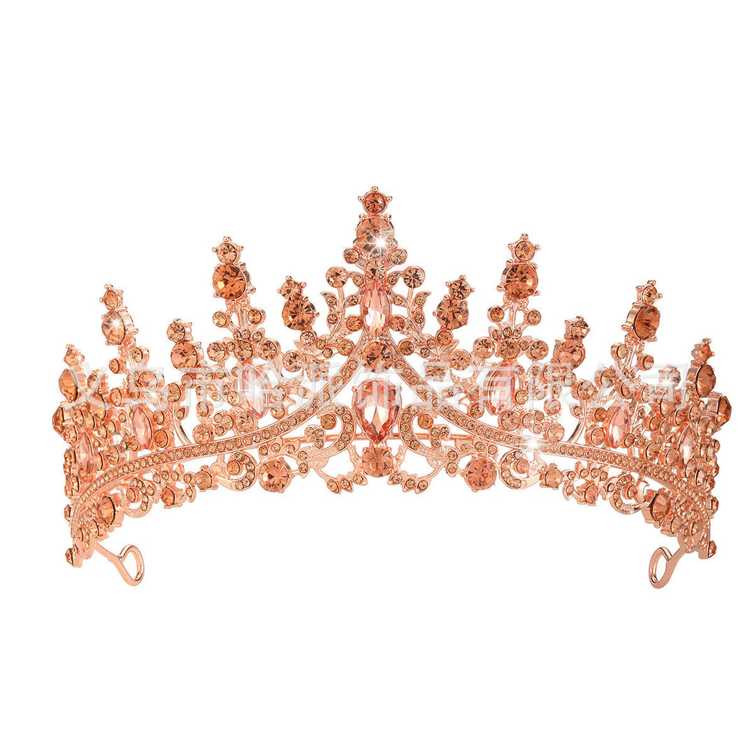 Damen Strass Tiara med glittrande ädelstenar Karnz