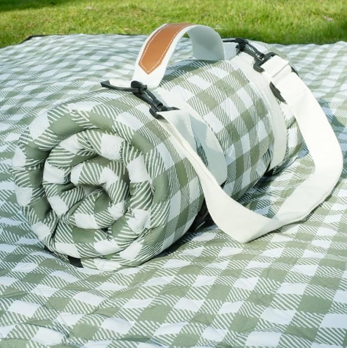 Unisex praktisk picknickfilt med bärhandtag och vattenavvisande yta Karnz