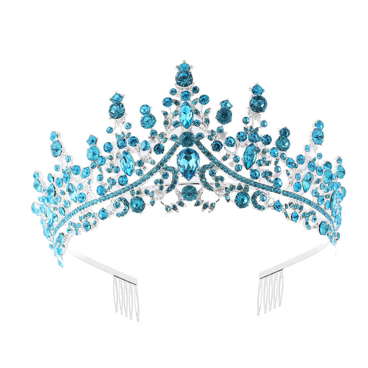 Damen Strass Tiara med glittrande ädelstenar Karnz
