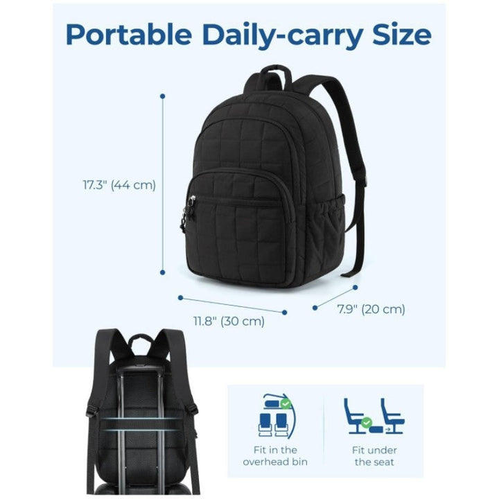 Unisex rymlig ryggsäck med isolerade fack och ergonomiskt bärsystem Karnz