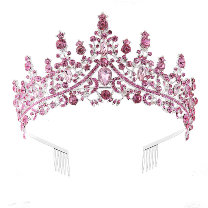 Damen Strass Tiara med glittrande ädelstenar Karnz