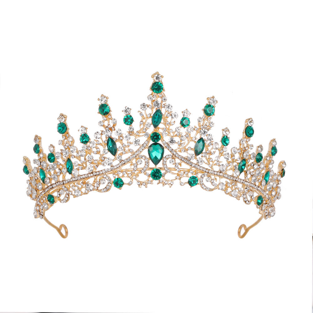 Damen Strass Tiara med glittrande ädelstenar Karnz