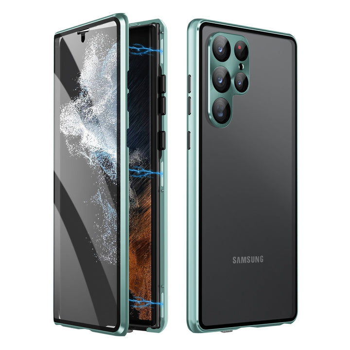 Sandsberg | Magnetisk Samsung-Glashölje | Dubbelsidigt Härdat Glas