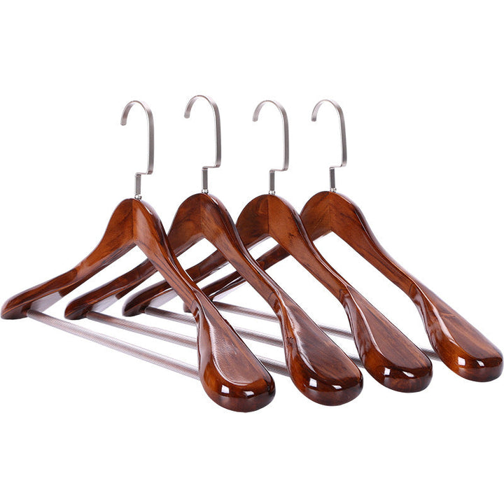 Sandsberg | Träsklädhängare | Massivt trä med halkskydd | 4-pack