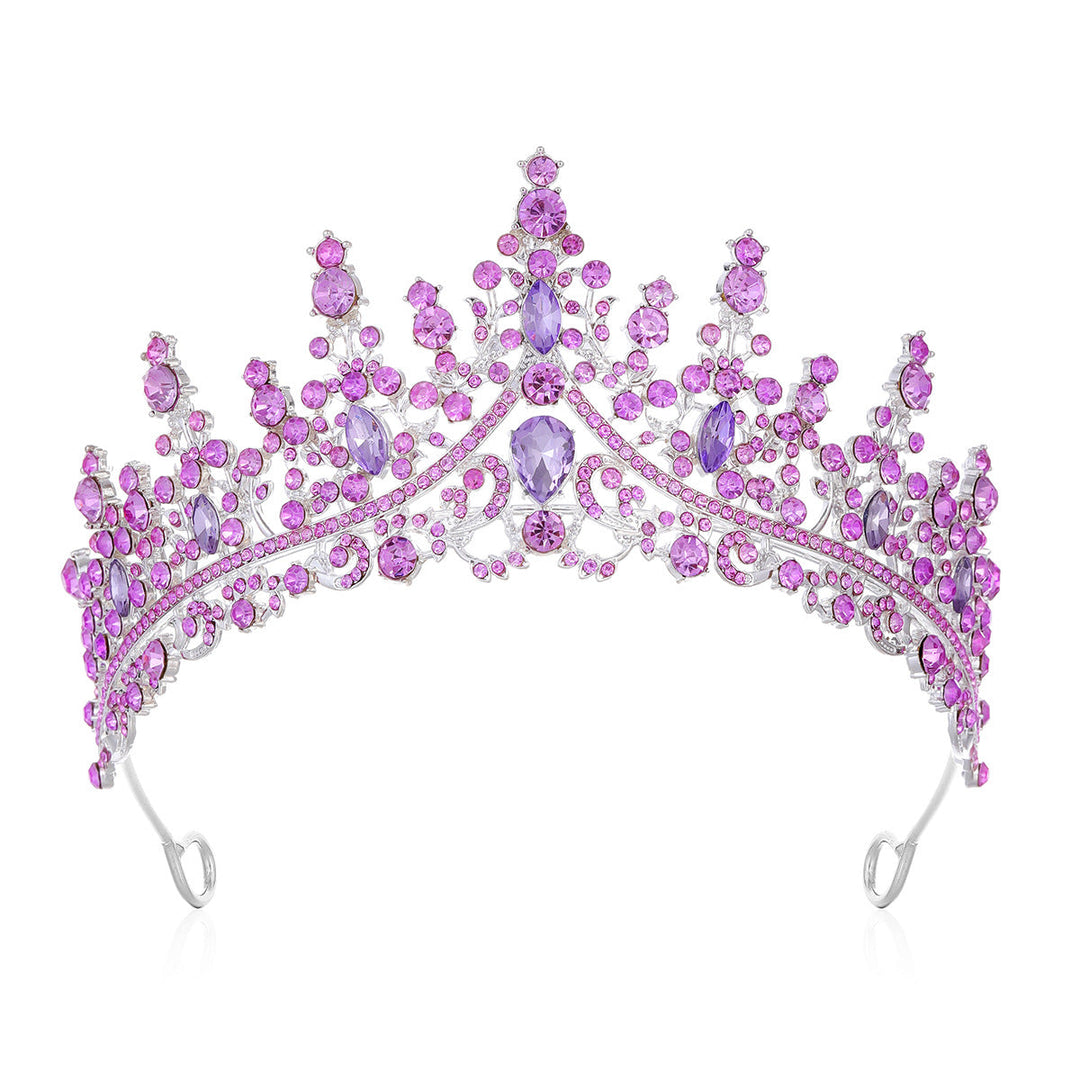 Damen Strass Tiara med glittrande ädelstenar Karnz