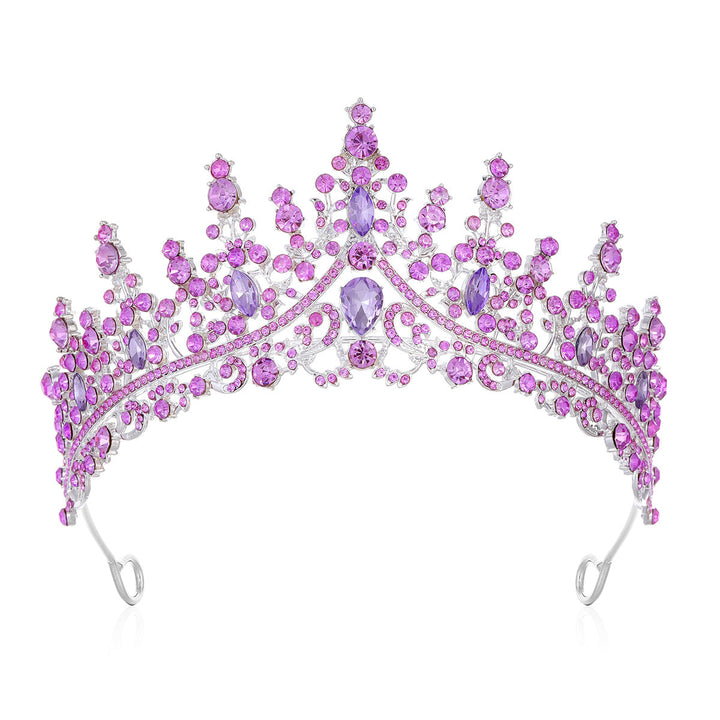 Damen Strass Tiara med glittrande ädelstenar Karnz
