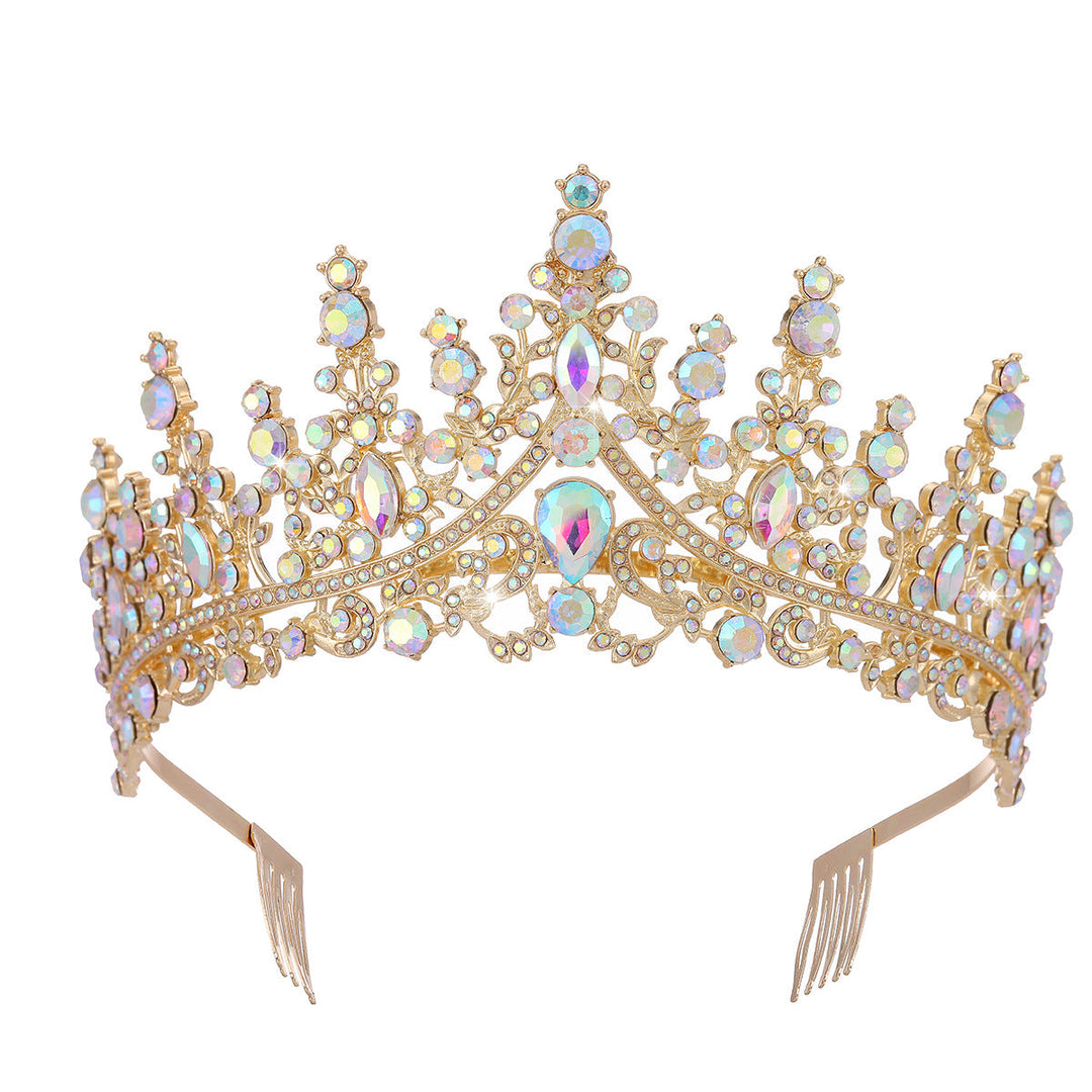 Damen Strass Tiara med glittrande ädelstenar Karnz