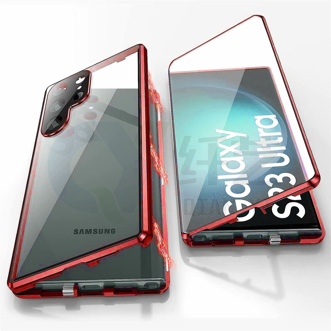 Sandsberg | Magnetisk Samsung-Glashölje | Dubbelsidigt Härdat Glas