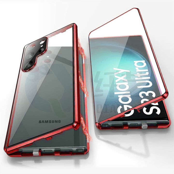 Sandsberg | Magnetisk Samsung-Glashölje | Dubbelsidigt Härdat Glas