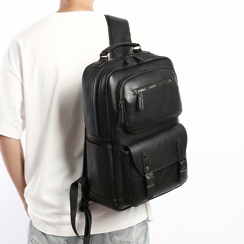 Premium Läder Organizer Ryggsäck Karnz