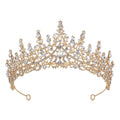 Damen Strass Tiara med glittrande ädelstenar Karnz