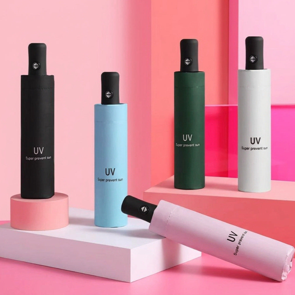 Dam UV-skydd paraply med antireflekterande tyg Karnz