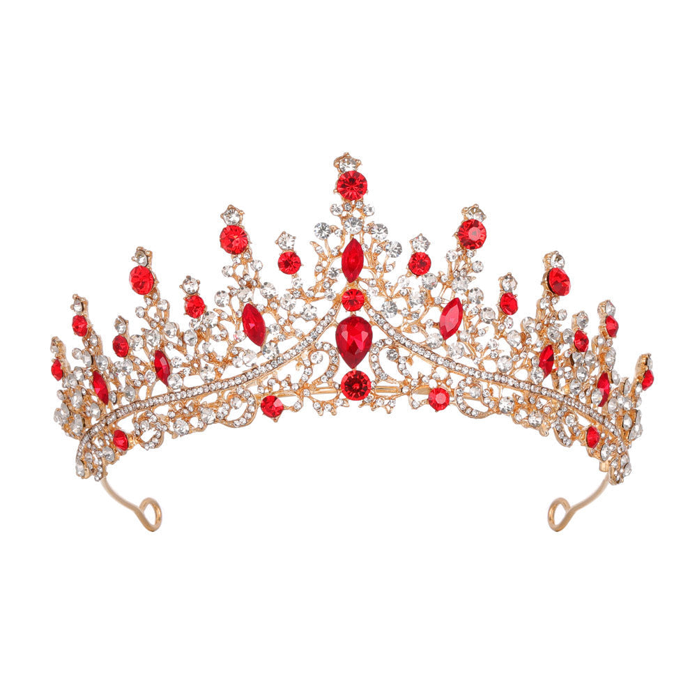 Damen Strass Tiara med glittrande ädelstenar Karnz
