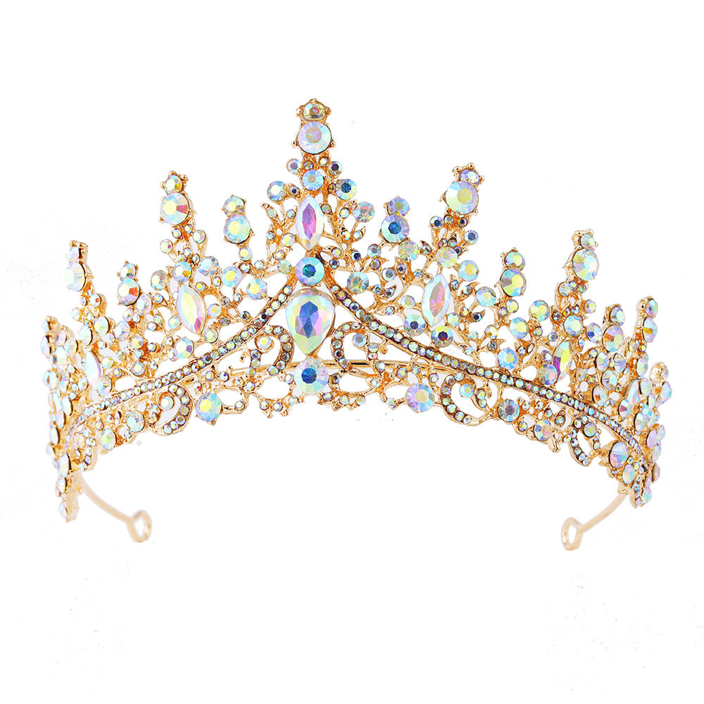 Damen Strass Tiara med glittrande ädelstenar Karnz