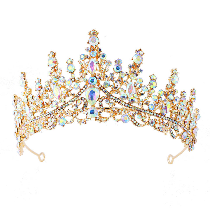Damen Strass Tiara med glittrande ädelstenar Karnz