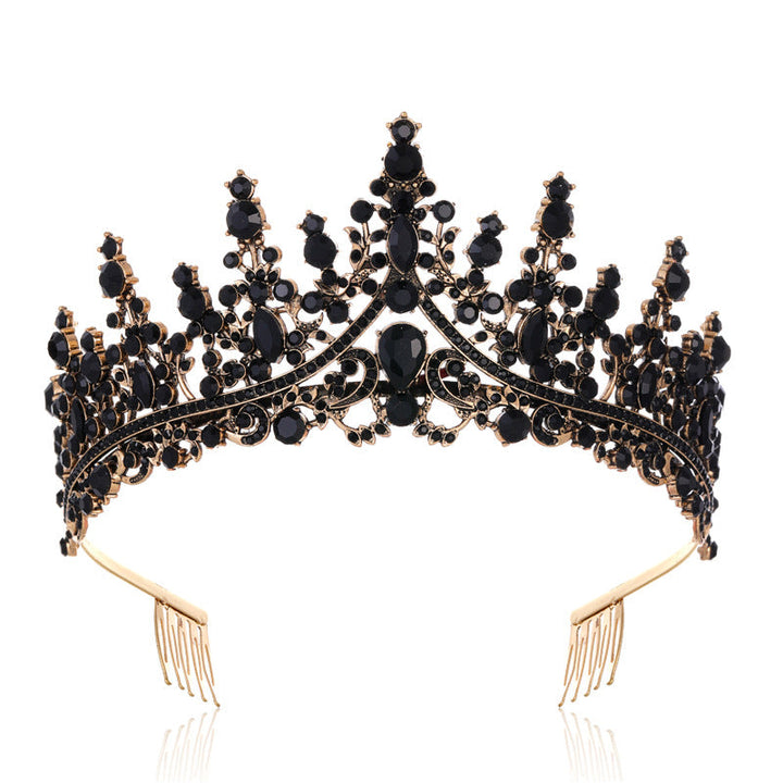 Damen Strass Tiara med glittrande ädelstenar Karnz