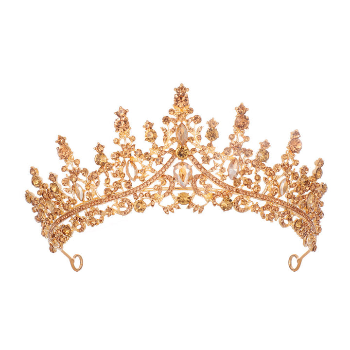 Damen Strass Tiara med glittrande ädelstenar Karnz