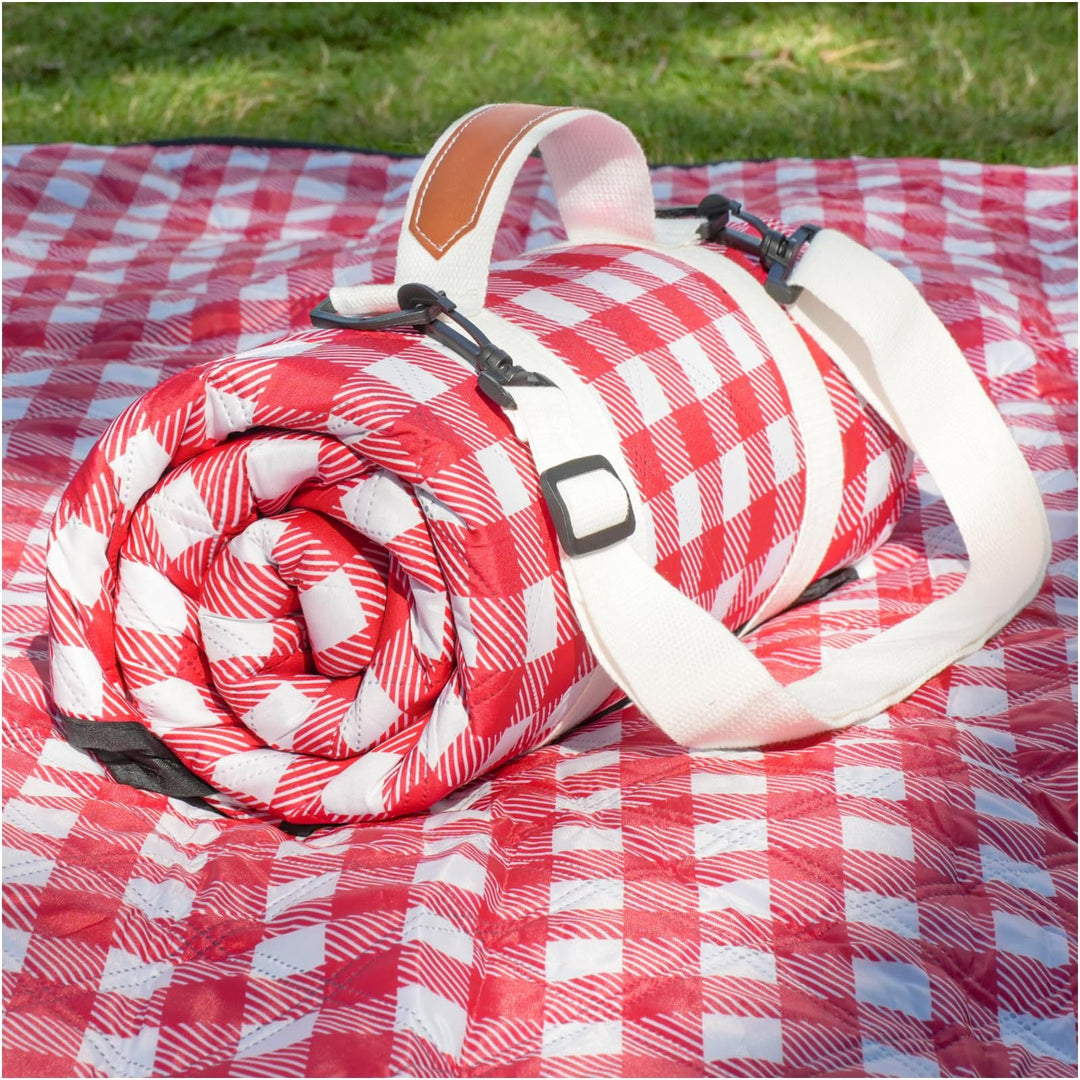 Unisex praktisk picknickfilt med bärhandtag och vattenavvisande yta Karnz
