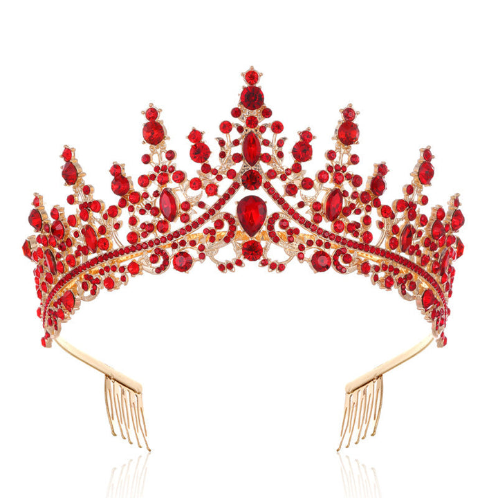 Damen Strass Tiara med glittrande ädelstenar Karnz
