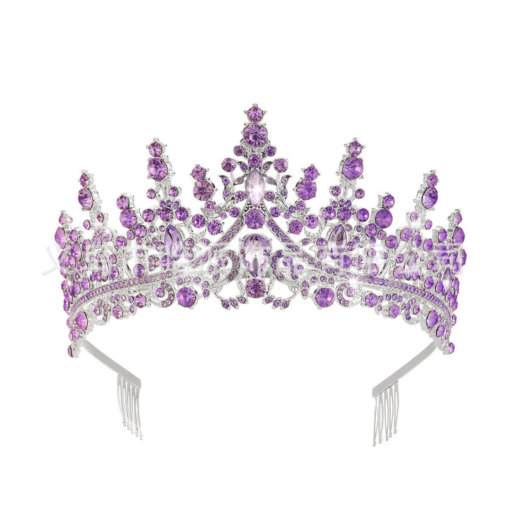 Damen Strass Tiara med glittrande ädelstenar Karnz