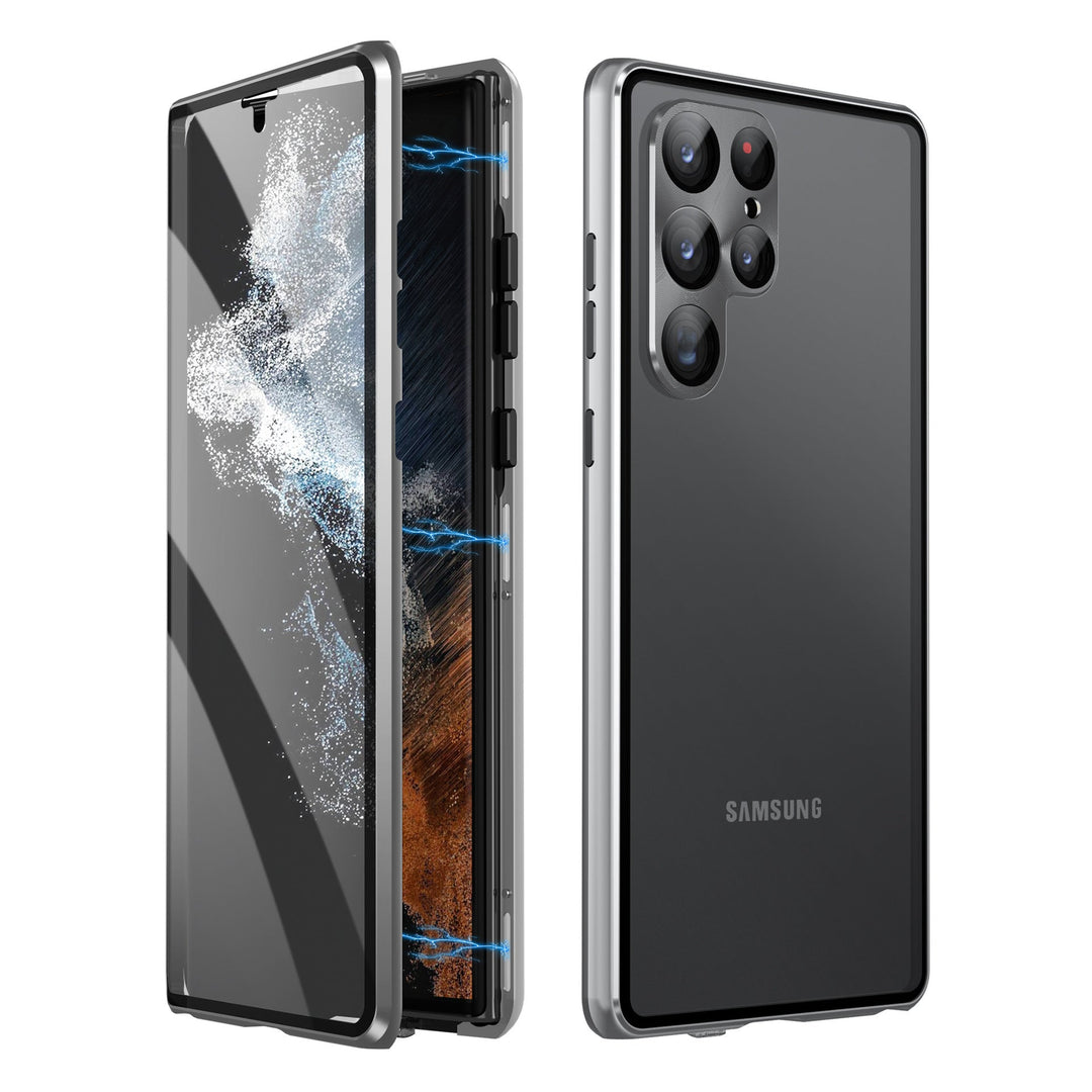 Sandsberg | Magnetisk Samsung-Glashölje | Dubbelsidigt Härdat Glas
