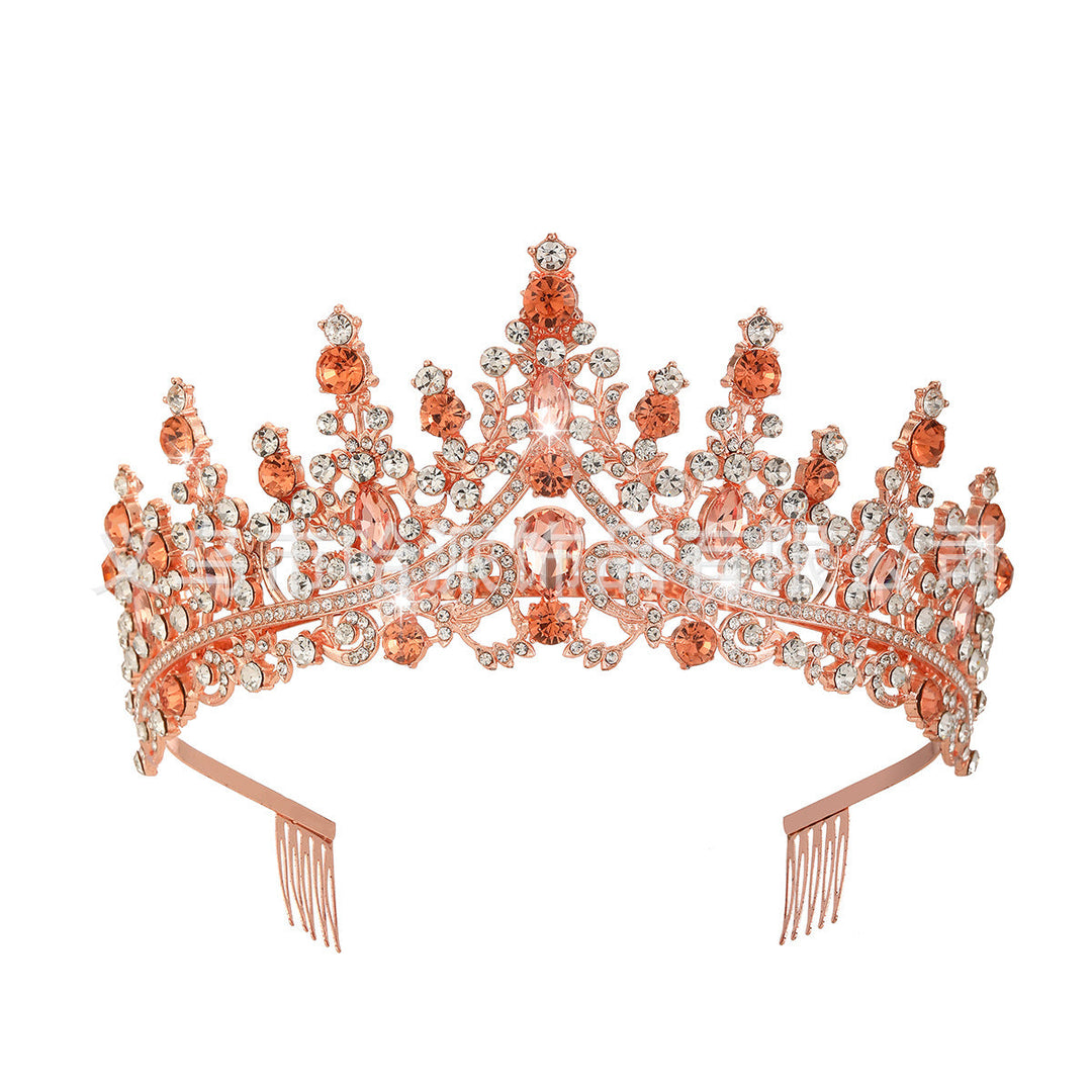 Damen Strass Tiara med glittrande ädelstenar Karnz