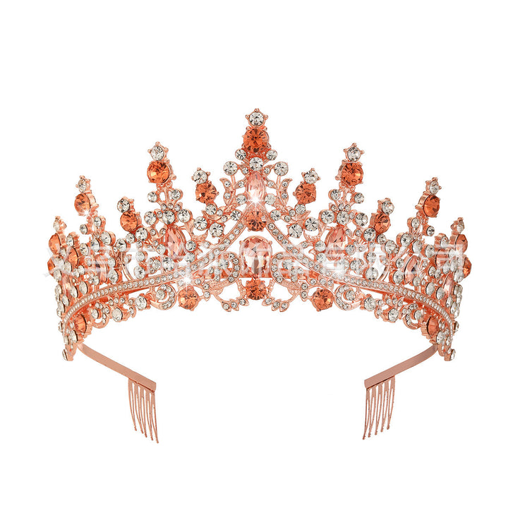 Damen Strass Tiara med glittrande ädelstenar Karnz
