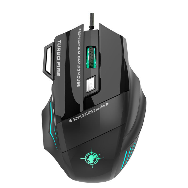 Högprecisions Gaming-mus med Anpassningsbar DPI och RGB-belysning Karnz