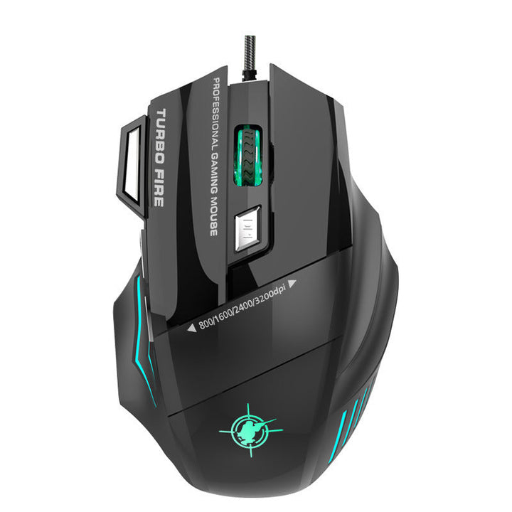 Högprecisions Gaming-mus med Anpassningsbar DPI och RGB-belysning Karnz
