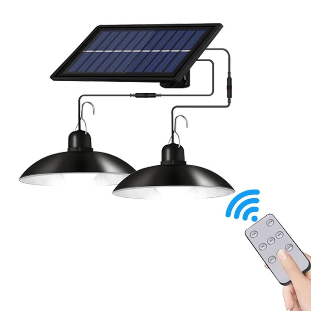 Solcells-rörelsesensor-utomhusbelysning med fjärrkontroll