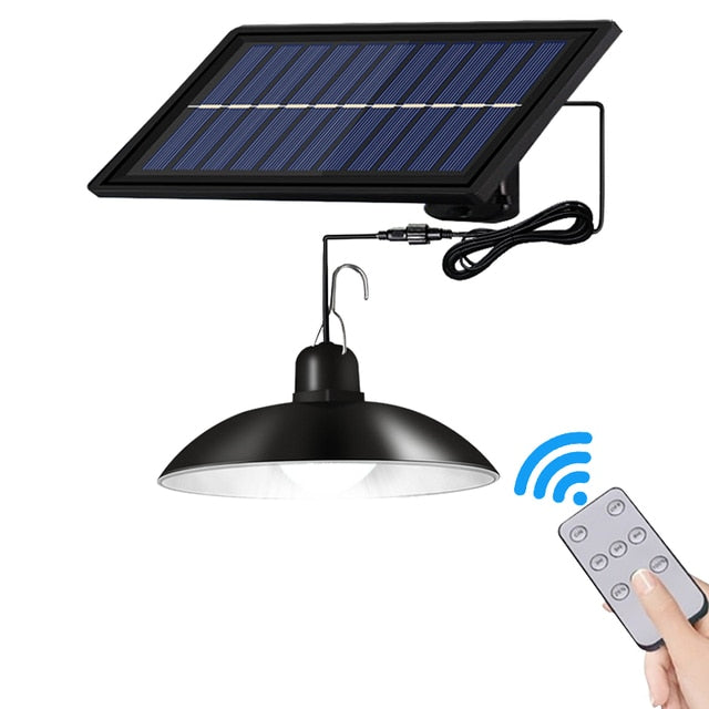Solcells-rörelsesensor-utomhusbelysning med fjärrkontroll