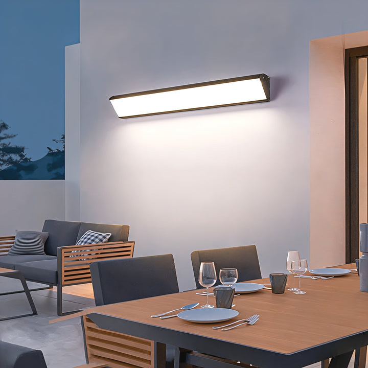 LED-utomhusvägglampa i aluminium, vattentät