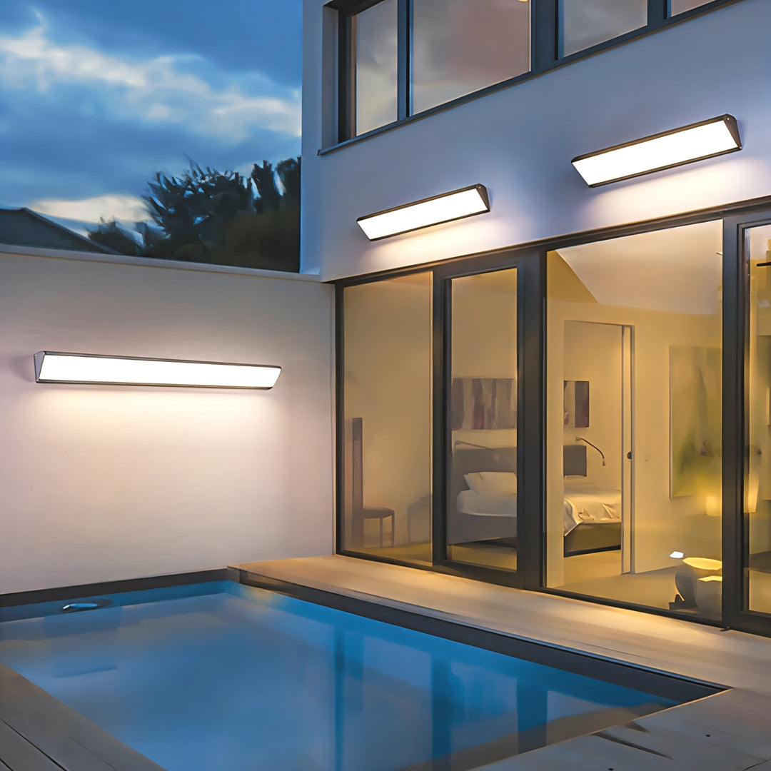 LED-utomhusvägglampa i aluminium, vattentät