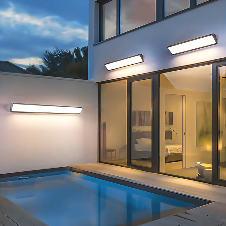 LED-utomhusvägglampa i aluminium, vattentät
