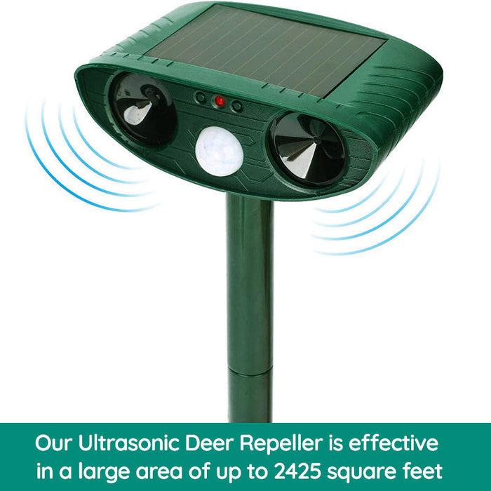 Karnz | Tvättbjörn Utomhus Ultrasonic Repeller - Solarbetrivet Ultrasonic Djur- och Skadedjursavvisare - Bli av med tvättbjörnar inom 48 timmar