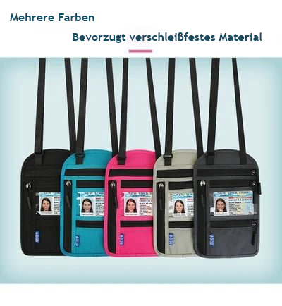Rese-bröstväska med RFID-passlås