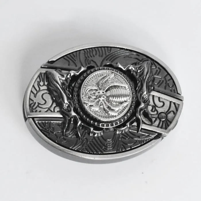 Sandsberg | Herrläder-Punkbälte | Vintage-Metallspännen Designer