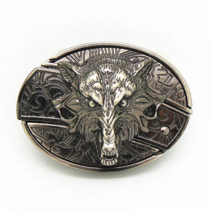 Sandsberg | Herrläder-Punkbälte | Vintage-Metallspännen Designer