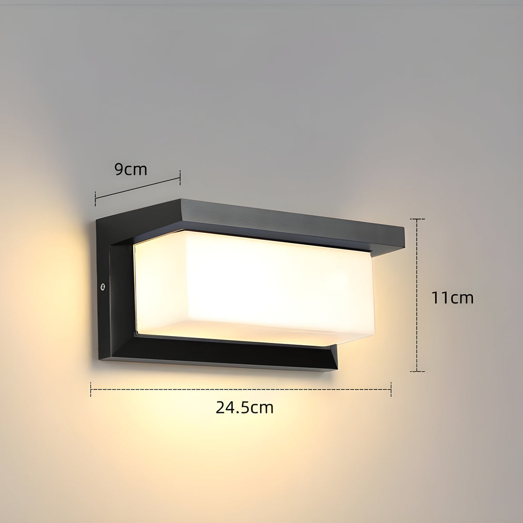 Karnz | LED Utomhus Rörelsesensor Vattentät Vägglampa