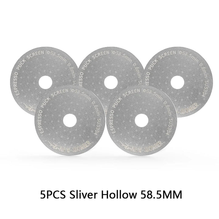 MHW-3BOMBER 51/53/58.5mm Espresso Puck Skärm Dubbel-Lager Metall Kaffe Återanvändbart Filter