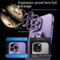 Fodral 360° Fullskärm Linse Metall Magnetisk Magsafe Höljen Aluminium för iPhone 15 14 13