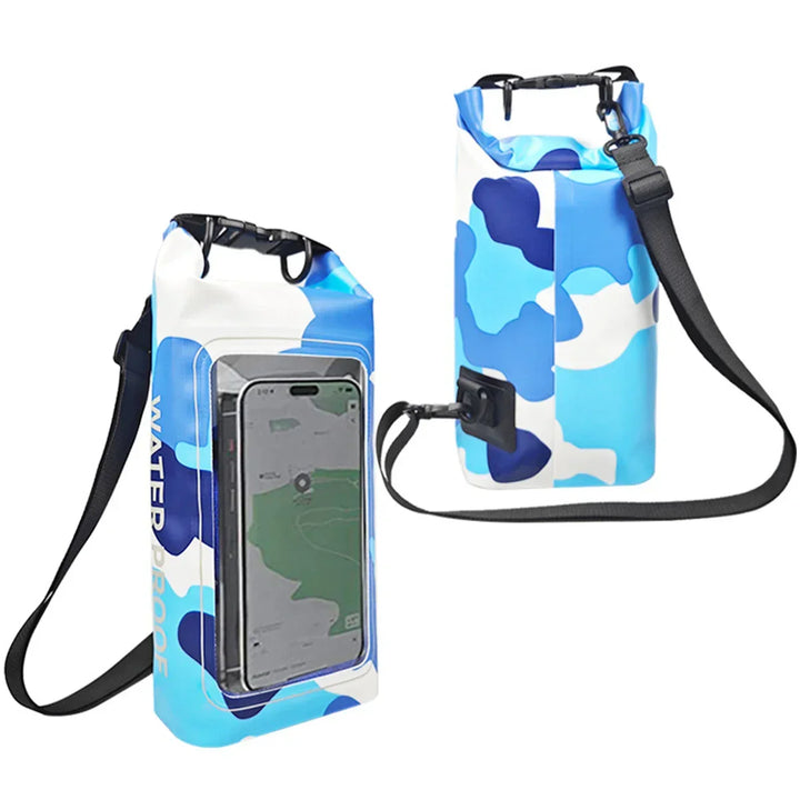 Karnz | AquaVault Vattentät Dry Bag 2L | Med Touchscreen-fönster | Utomhusväska för kajakpaddling, vandring &amp; vattensport