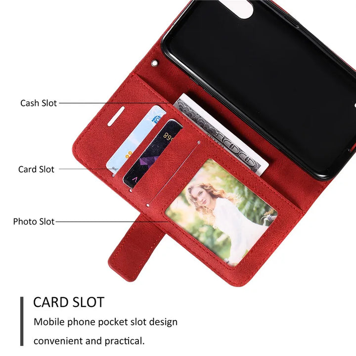 Flip Magnetiskt Läderfodral för Samsung Galaxy A Series