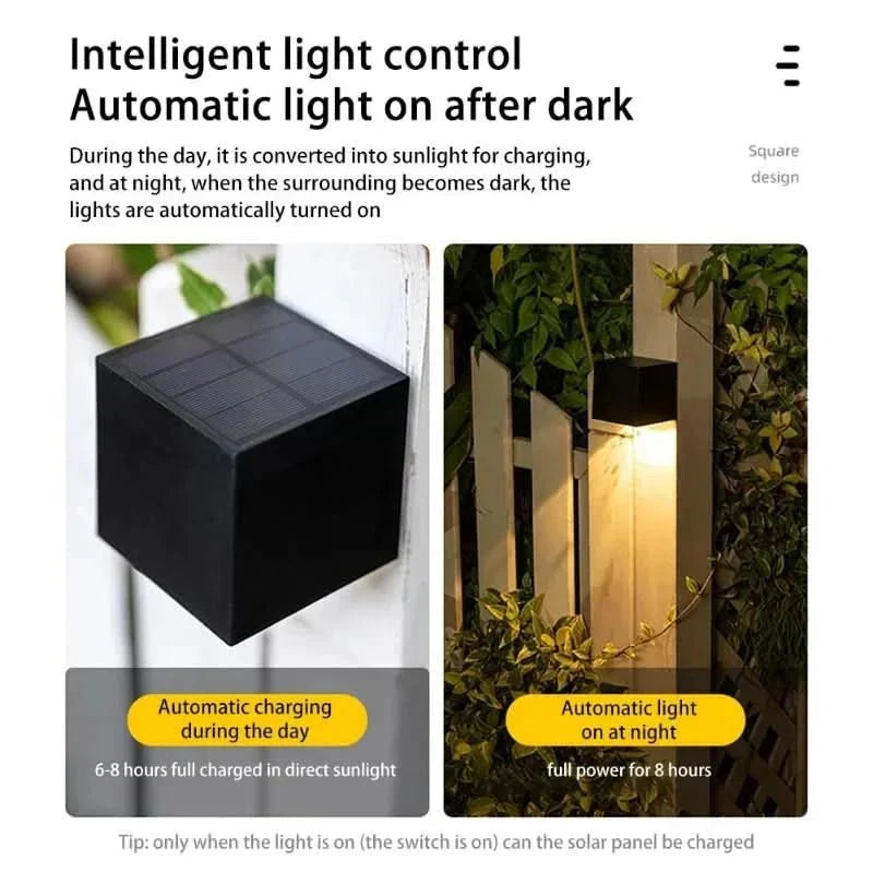 Solar LED Utomhusvägglampa | Karnz