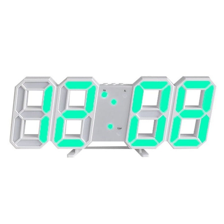 Digital 3D LED Väckarklocka – Modern design med dimmfunktion och optimal synlighet