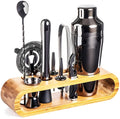 Cocktailshaker-set i rostfritt stål – 10-delat premium bartenderset | Perfekt för mixade drycker och fester