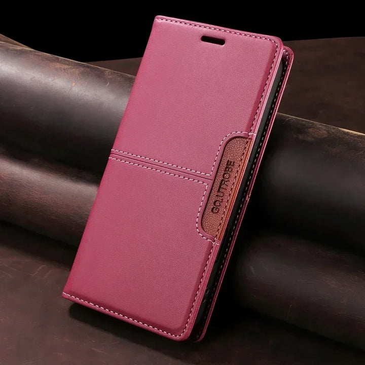 Sandsberg | RFID Läder iPhone 16/15 Magnetisk Fodral Plånbok Case