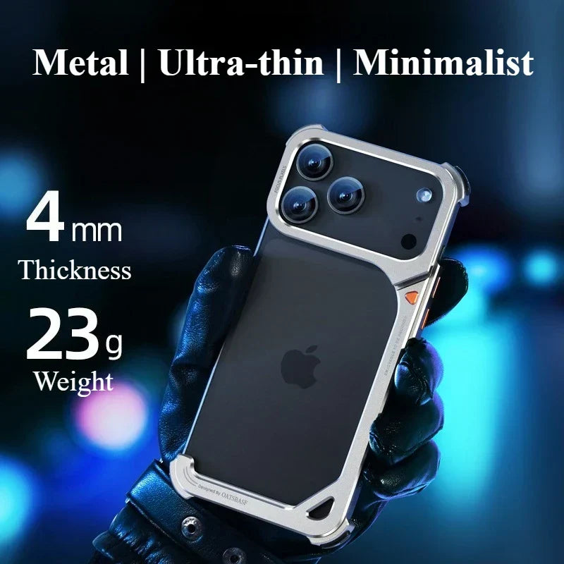 Metallramlös Bumper för iPhone 17