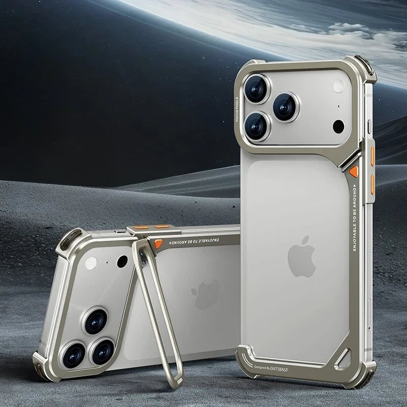 Metallramlös Bumper för iPhone 17